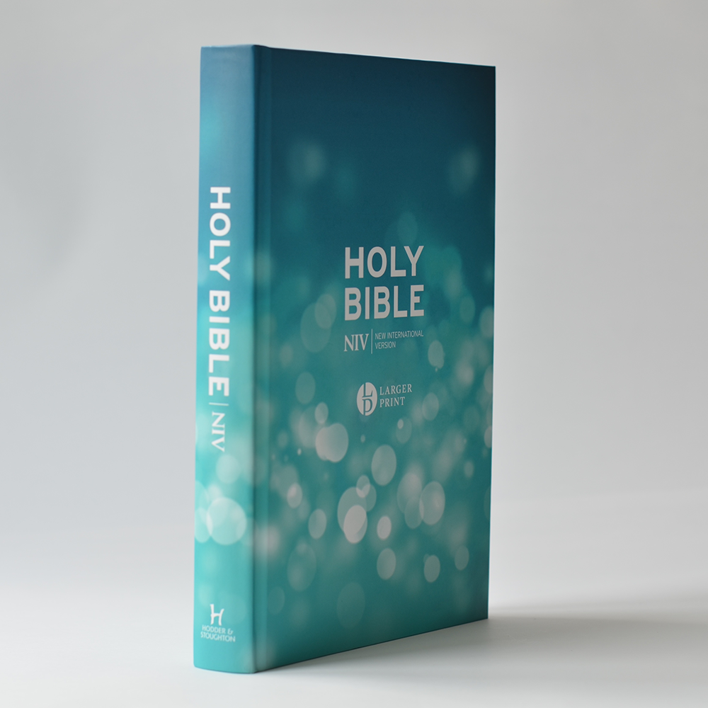 The popular NIV Holy Bible, showing the spine